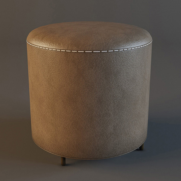 padded stool 3d max - Padded stool_02 by mifody